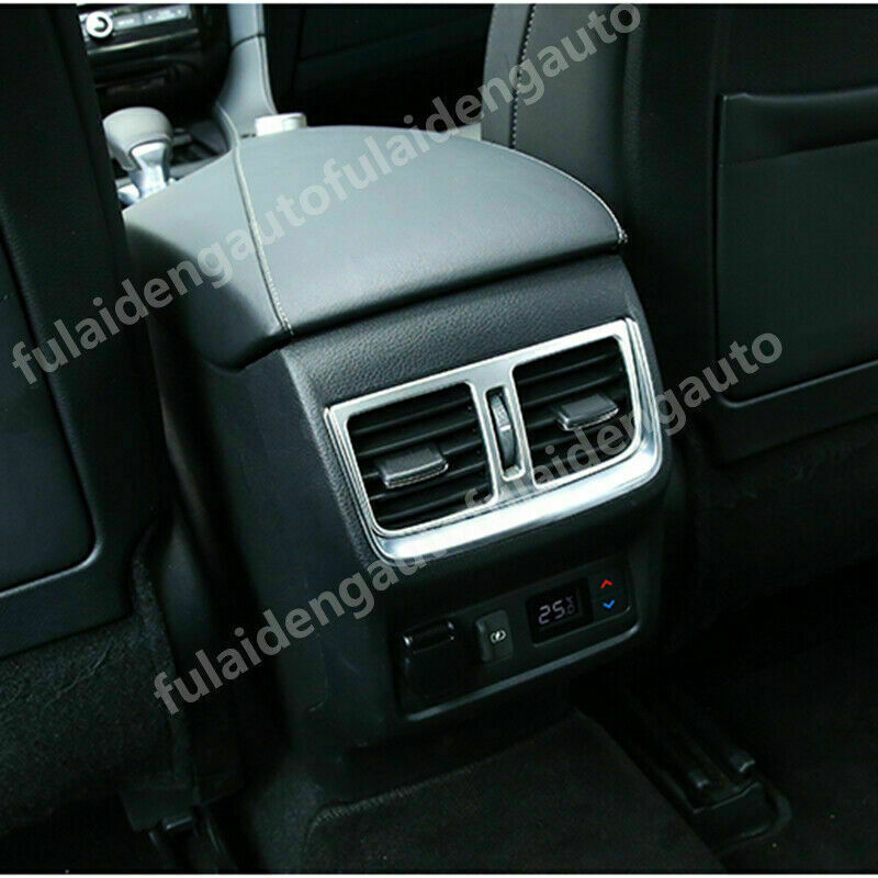 for Infiniti QX50 19-23 Silver Armrest Box Rear Air Outlet Vent Frame Cover Trim