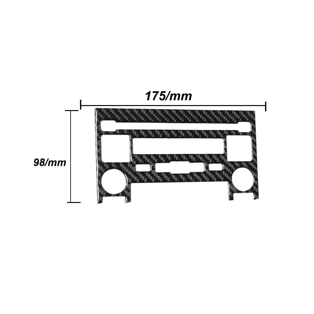 Carbon Fiber CD Player Panel Decorative Trim Cover for Subaru Forester 2007-2008