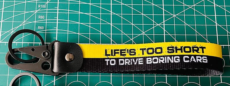Car keychain/key ring with lanyard accessory, worst black, suitable for Honda for Acura .