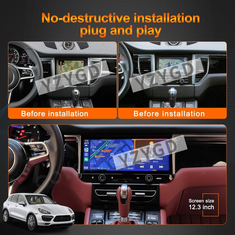for Porsche Macan 2013-2018 12.3''Android Car Radio Carplay Stereo Receiver 64GB