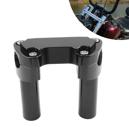 4 Handlebar Risers Top Clamp Mount Fits for Harley Sportster Dyna Softail Road King