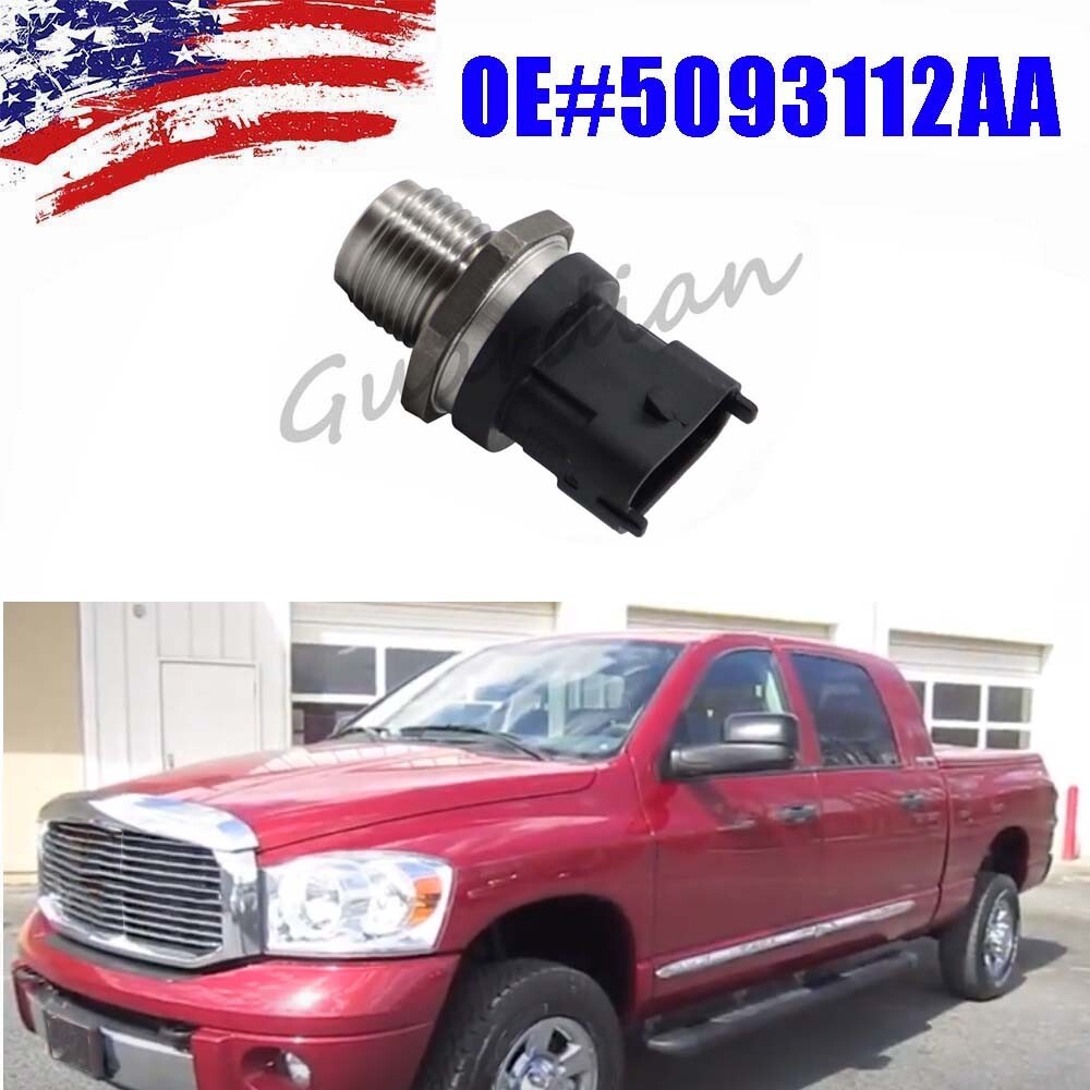 5093112AA Fuel Rail Pressure Sensor for Dodge for Ram 2500 Diesel 5.9L 2003-2007