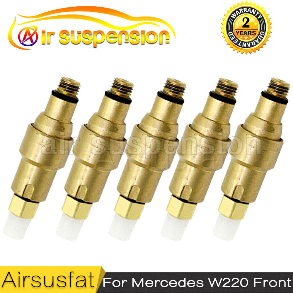 5pcs Air Valve Air Suspension Risidual Pressure Copper for Mercedes W220 S-Class