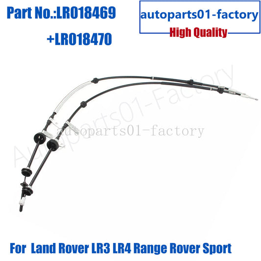 2PCS Rear Handbrake Cables Fit for Land Rover LR3 LR4 for Range Rover Sport