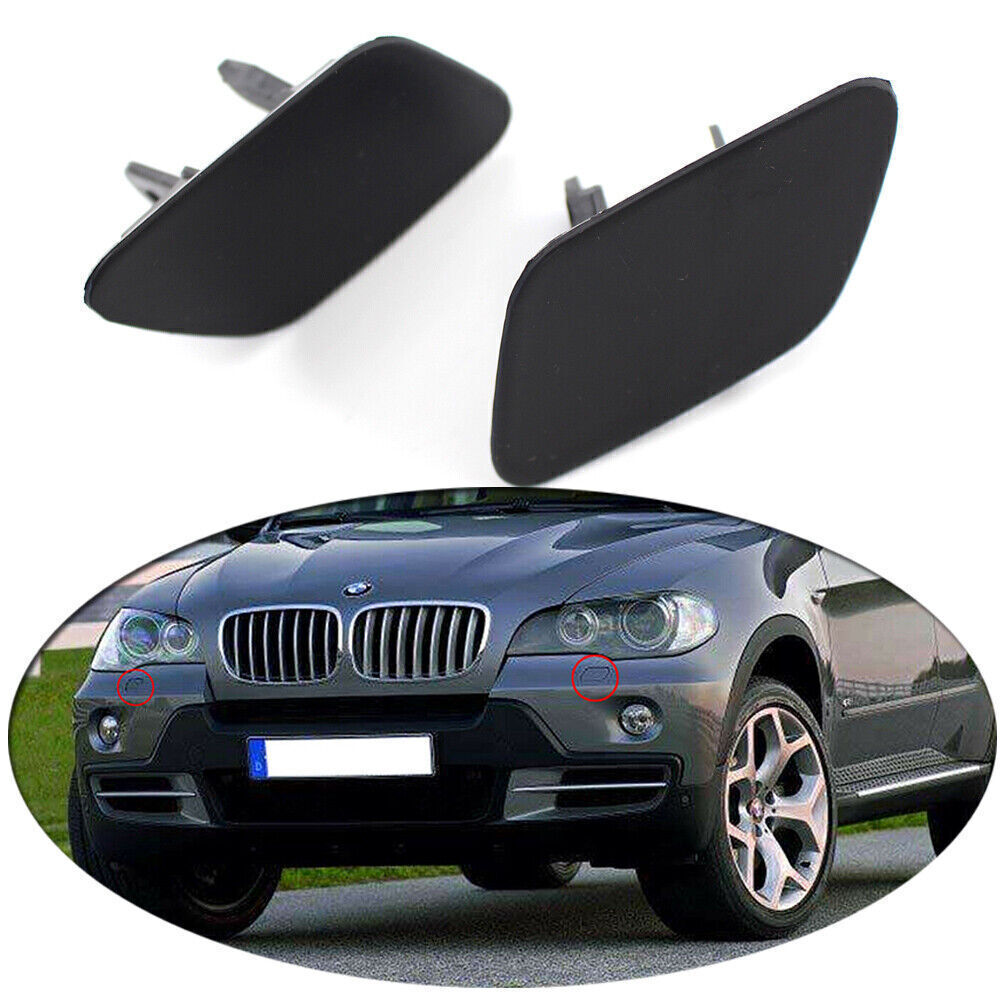 Front Bumper Headlight Lamp Washer Nozzle Cover Cap Fit for BMW X5 E70 2006-2012 07