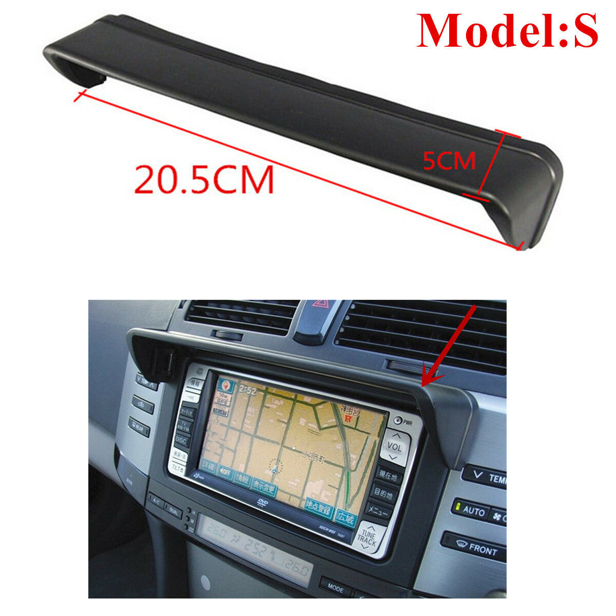 S Model Sun Shade Hood Visor Anti-glare For Navigation GPS Display Screen