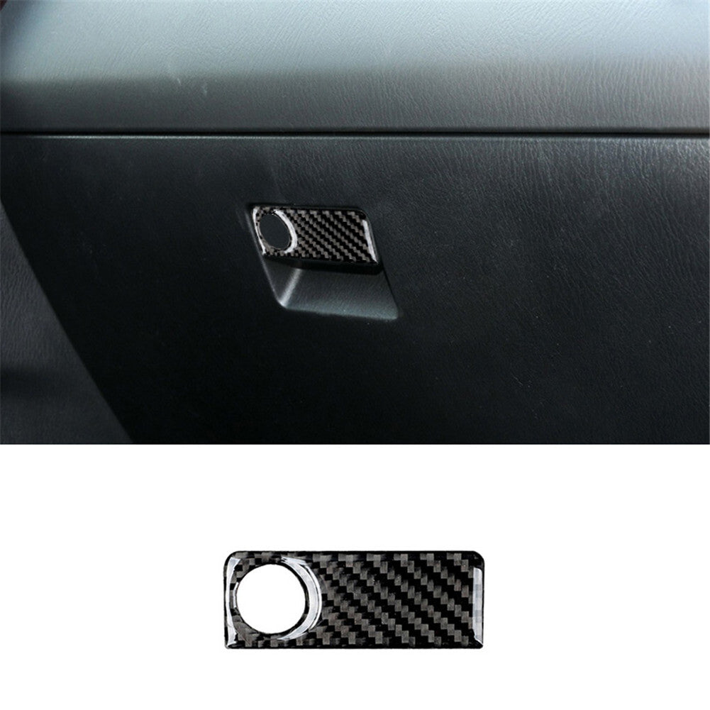Carbon Fiber Passenger Glove Box Switch Cover Trim for Mazda CX-9 2010-2015
