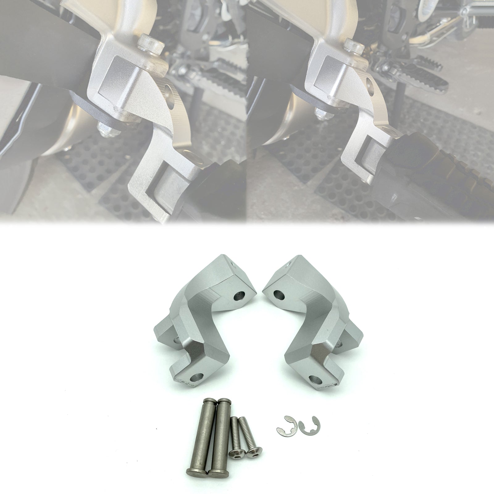 for BMW R1200GS R1250GS ADV Motorcycle Foot Peg Passenger Footpeg Lowering Kit