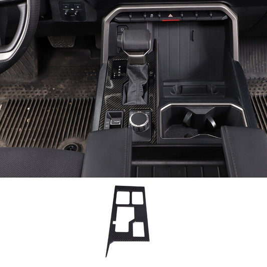 For Tundra Sequoi 2022-2023 Matte Black ABS Console Gear Shift Box Panel Trim