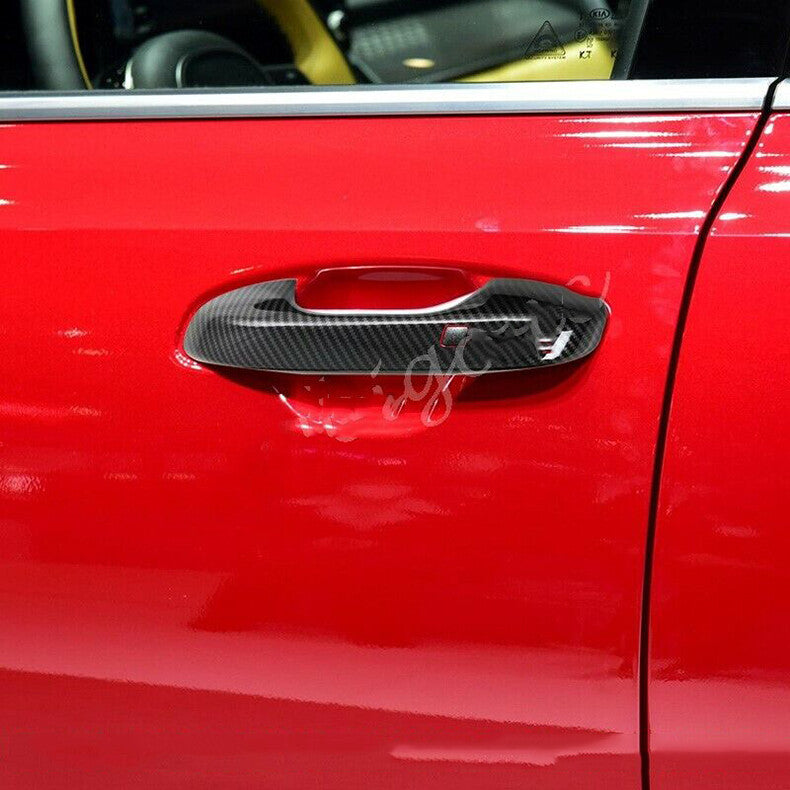 for Kia Sorento 2021-2023 Carbon Fiber Exterior Side Door Handle Cover Trim