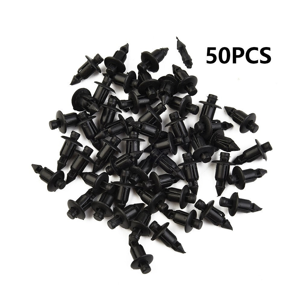 50pcs 6mm Motorcycle Fairing Trim Plastic/Push Fit/ Rivet Clips For- for Suzuki