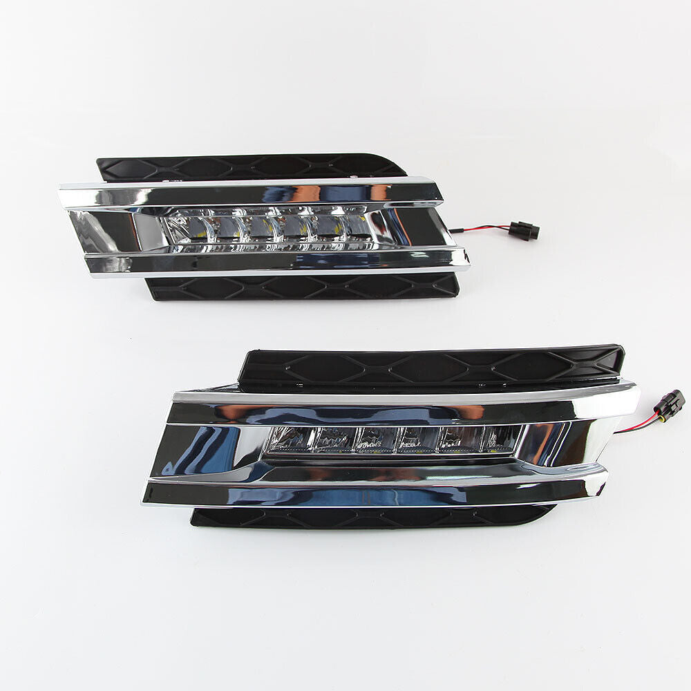 2x White DRL LED Daytime Running Light Drive for Mercedes Benz GL320 GL450 GL550
