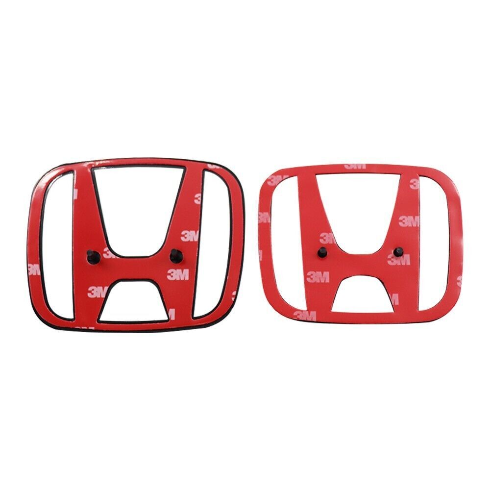 Two front and rear black H badges suitable for 2021-2023 for Honda for Civic Sean 4DOOR.