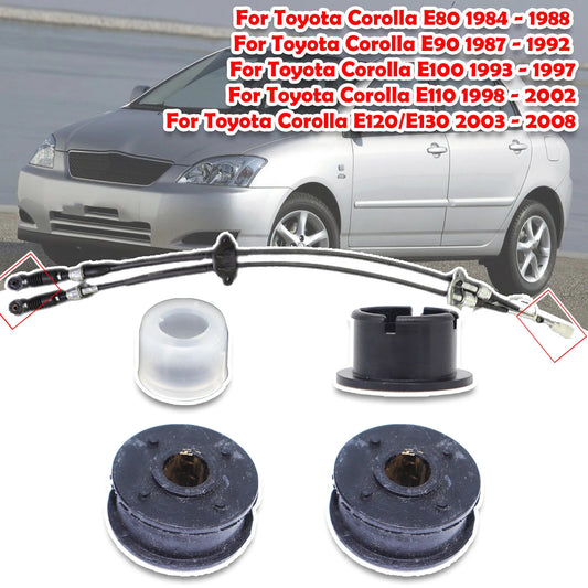 4X Bushing for Toyota for Corolla E120 2007 Manual Shift Shifter Cable Bushings