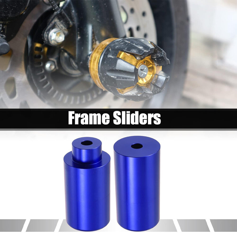 Blue Aluminum NO CUT Frame Sliders Crash Protect for Suzuki 06-09 GSX-R 600 750