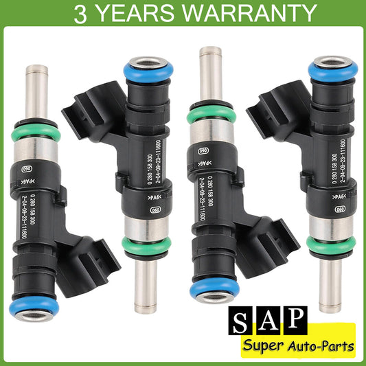 4X Fuel Injector for Jeep Renegade for Fiat 500 for Dodge Dart 1.4L 0280158300 4627652AA