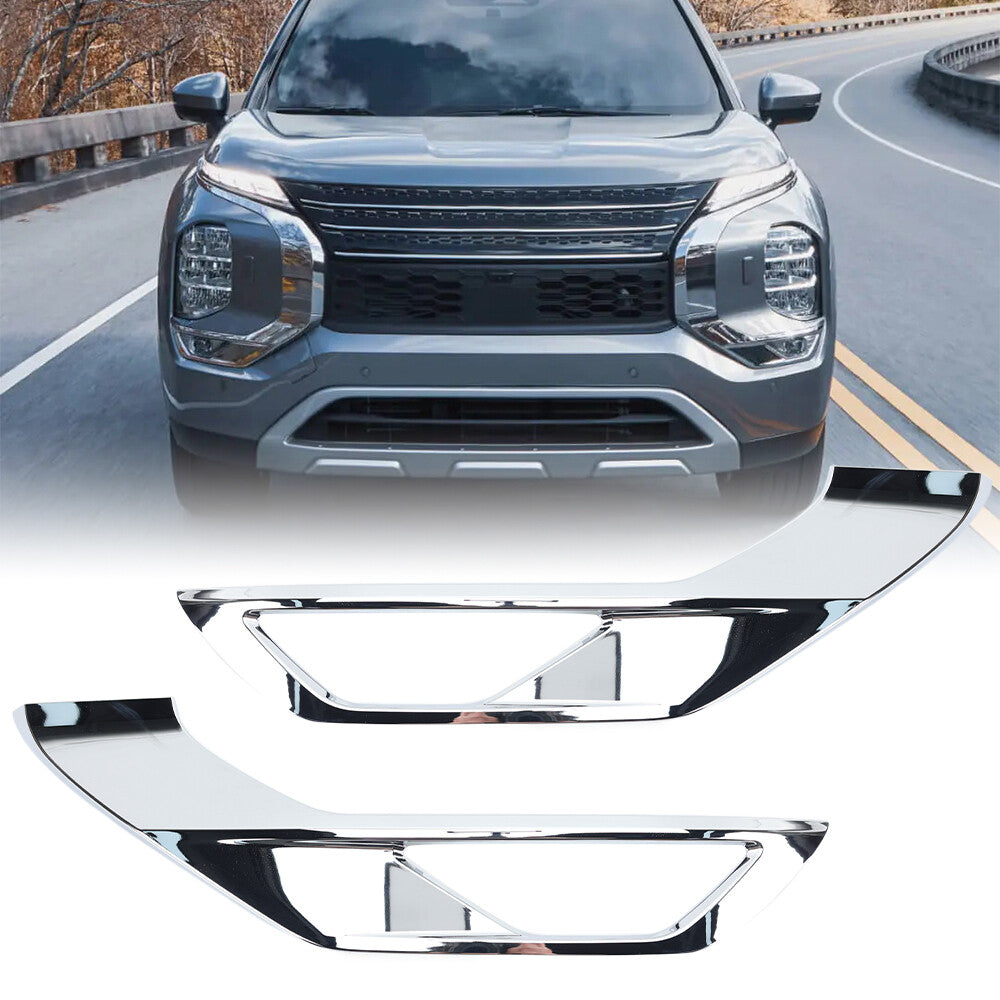 2¡ÁF¨¹r for Mitsubishi Outlander DG ZM 2022-2025 Unten Vordere Sto?stange Zierstreifen