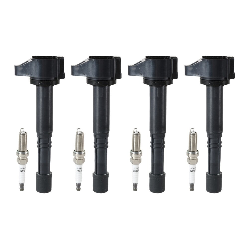 Set of 4 Ignition Coil  4 Iridium Spark Plug for 03-17 for Honda Accord UF712