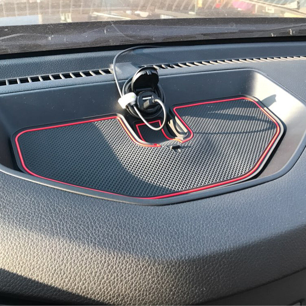 Car Gate slot cup mat for Nissan Navara NP300 2015-2019 Non-slip Cup Holder