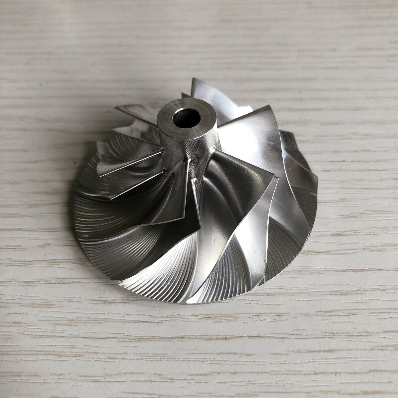 TD05H reverse 155G6 47.05/68.01mm 6+6 blades billet compressor wheel