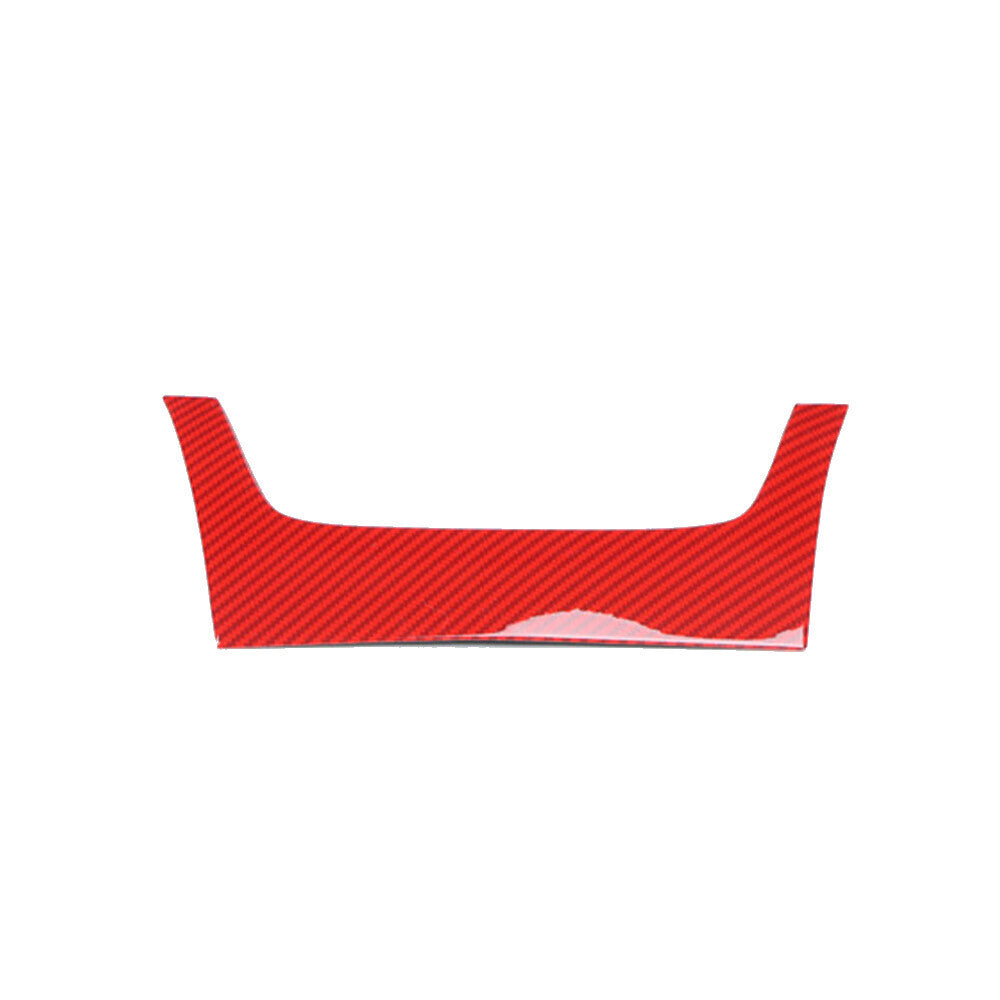 for Cadillac CT6 2016-20 Red Carbon Fiber Inner Center Console Button Frame Trim