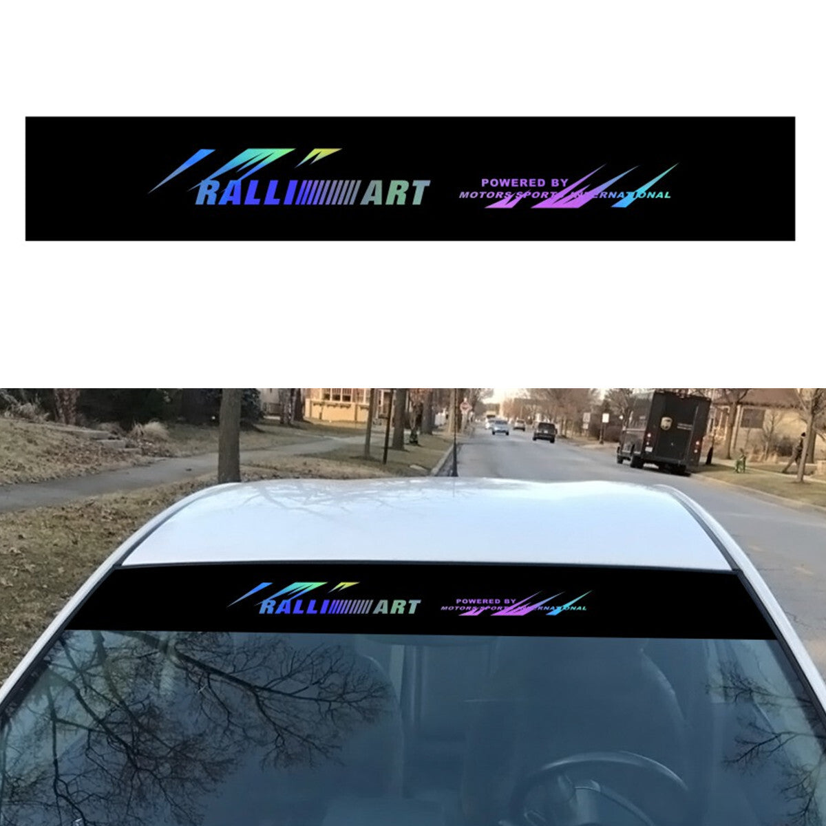 Car Front Window Windshield Decal Stickers Black Fit For Car SUV Pickup Off-road