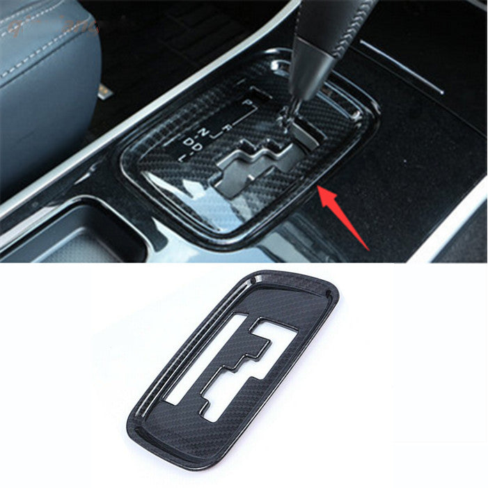 1Carbon Fiber Car Gear Shift Panel Cover Trim for Mitsubishi Outlander 2013-2020