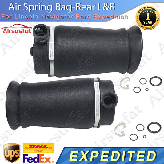 Pair for Lincoln for Navigator for Ford Expedition Rear Air Suspension Spring Bags AWD