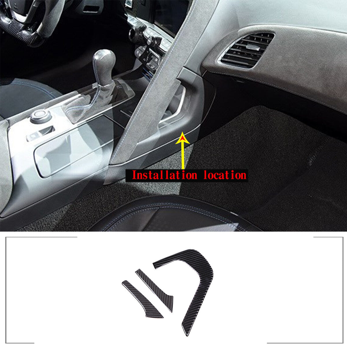 Blue aluminum alloy rearview mirror adjuster and volume cutter suitable for Toyota Tacoma 16-19