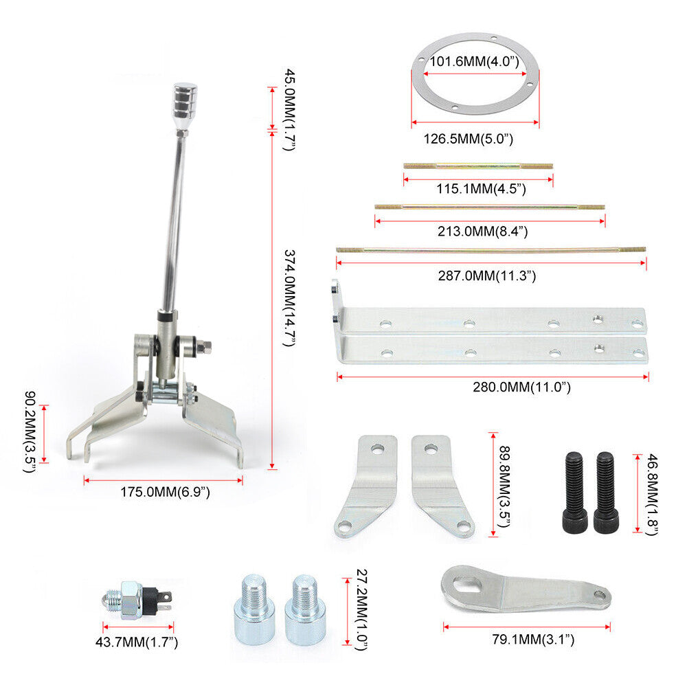 12 Stick Transmission Shifter Kit Turbo Automatic Shifter Complete For GM TH350