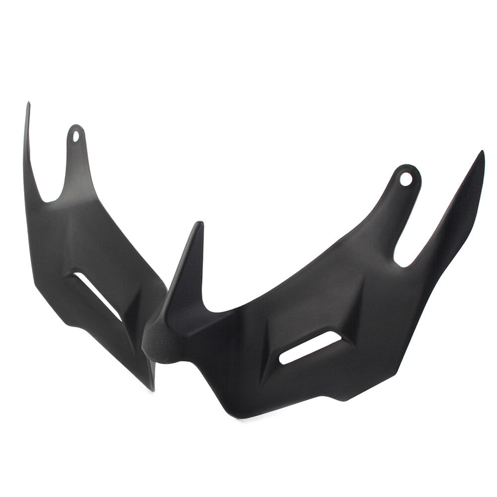 Black Front Fairing Aerodynamic Winglets Spoiler for Yamaha YZF R3 R25 2014-2018