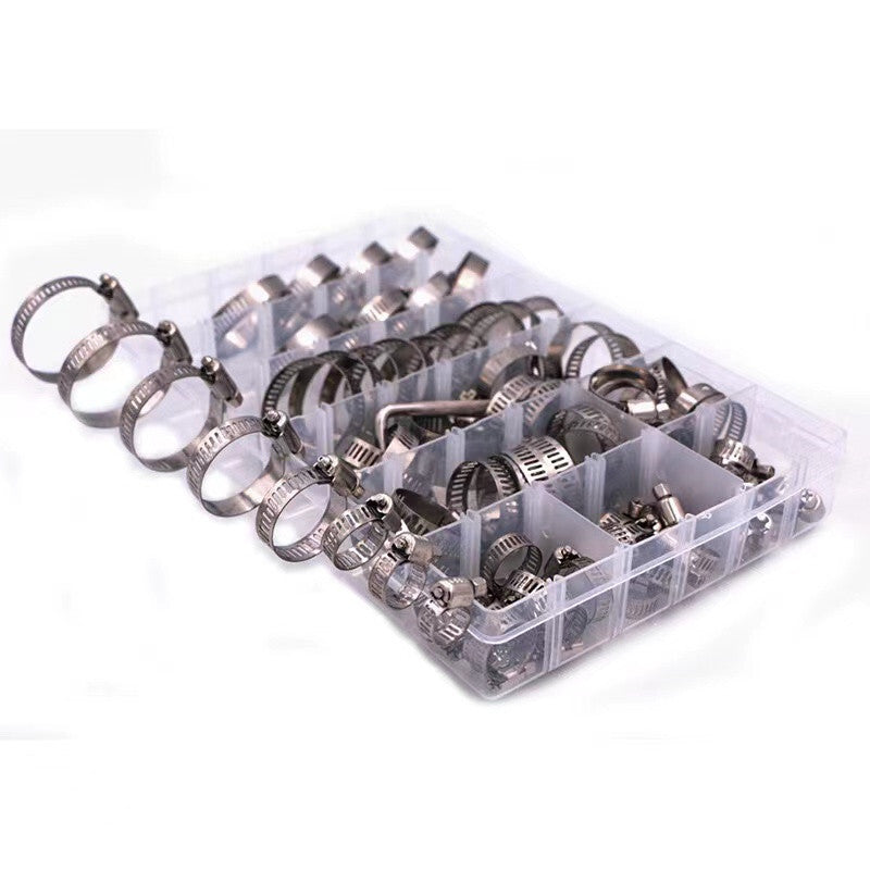 Car Hose Pipe Clamp Stainless Steel Adjustable For Water Pipe Plumbing Fuel Line