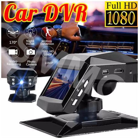 1080P DVR Dash Cam Video Recorder 2 G-Sensor Camera Loop Recording For Car