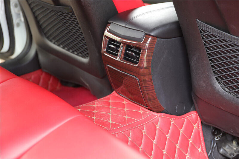 for Cadillac ATSL 14-17 Peach Wood Grain Rear Air Outlet Protector Panel Trim 2P