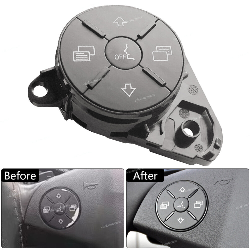 Left Steering Wheel Controls Switch Buttons Gray for Mercedes-Benz 06-11 ML GL