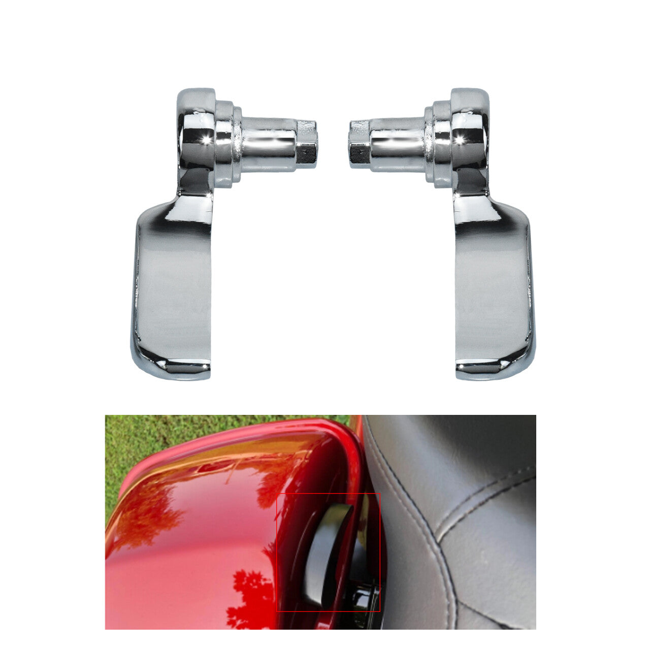 Chrome Saddlebag Latch Lever Lid Lifter for Harley Touring Electra Glide 14-2023