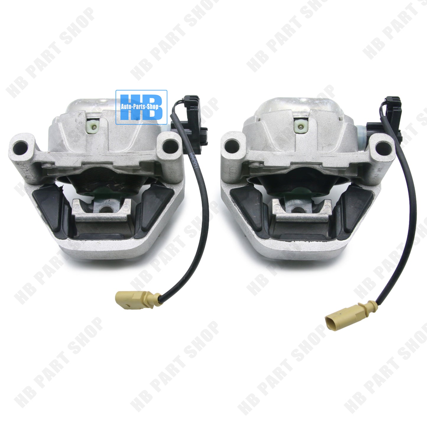 A pair of hydraulic engine mounts, one on each side, suitable for Audi for A8 4H D4 3.0 TFSI TDI