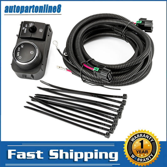 for Chevy Silverado 1500 2500 for GMC Fog Light Wiring Harness Switch 25858705