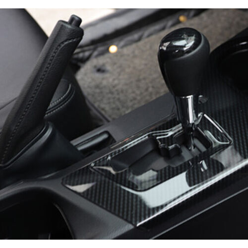 Carbon Fiber Color Car Gear Shift Panel Cover Trim ABS for Toyota RAV4 2013-2015