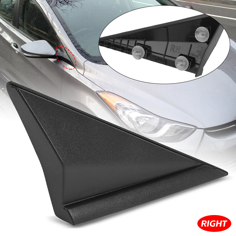 Right Fender Pillar Trim Mirror Corner Molding for Hyundai for Elantra 2014-2016