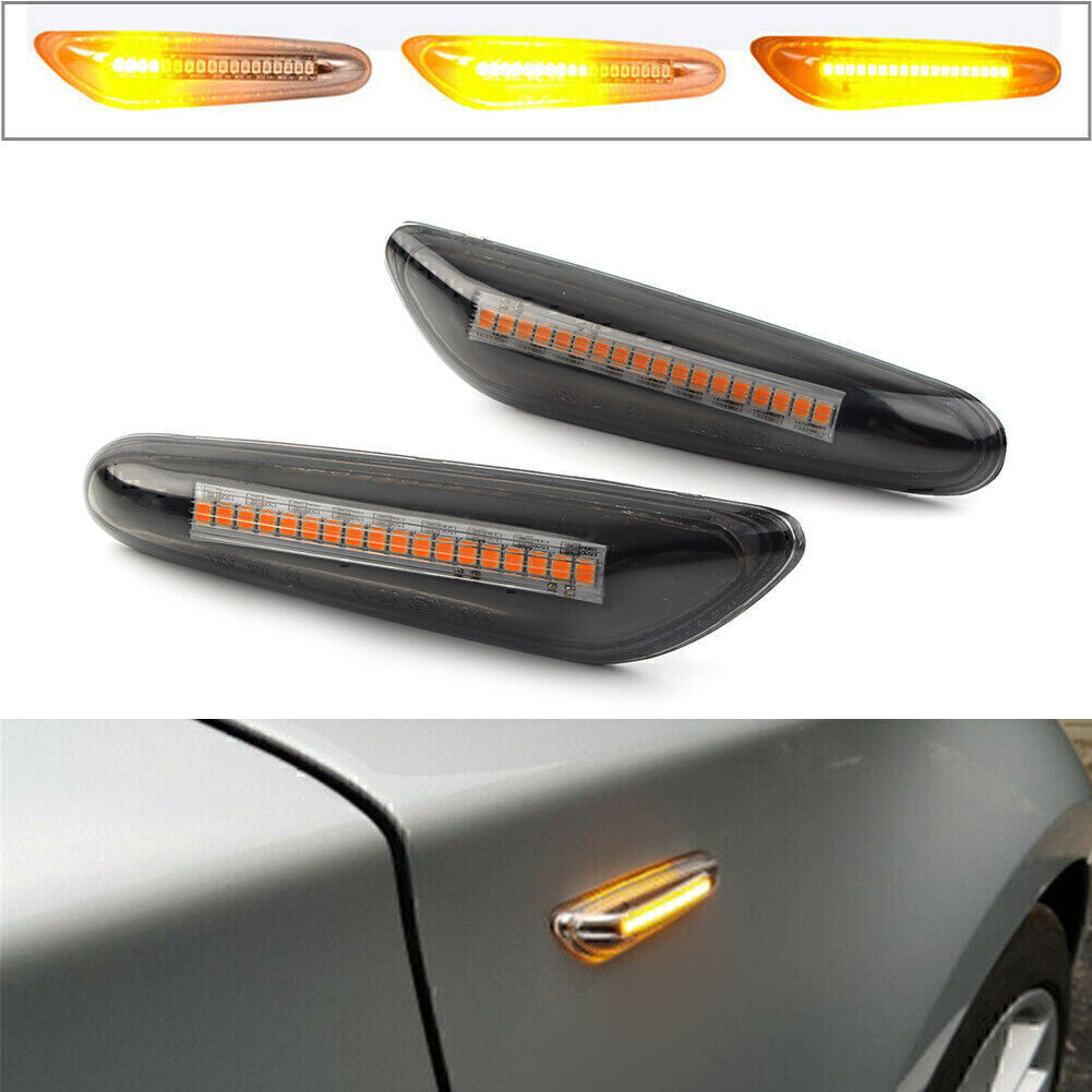 Dynamic LED Side Marker Indicator Light Signal Lamp for BMW E90 E91 E92 E93