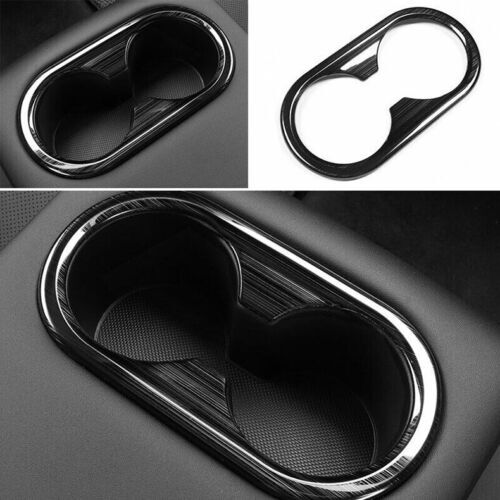 for Hyundai Sonata 2020-2023 Black Titanium Rear Water Cup Holder Frame Cover