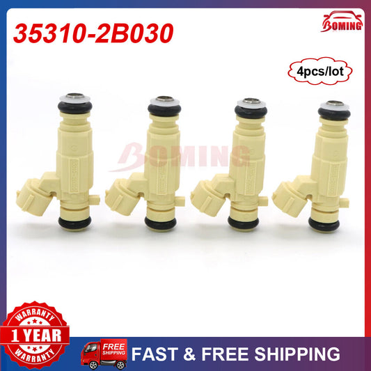 4x 35310-2B030 new Fuel Injector Nozzles for Hyundai and for Kia 353102B030 35310 2B030