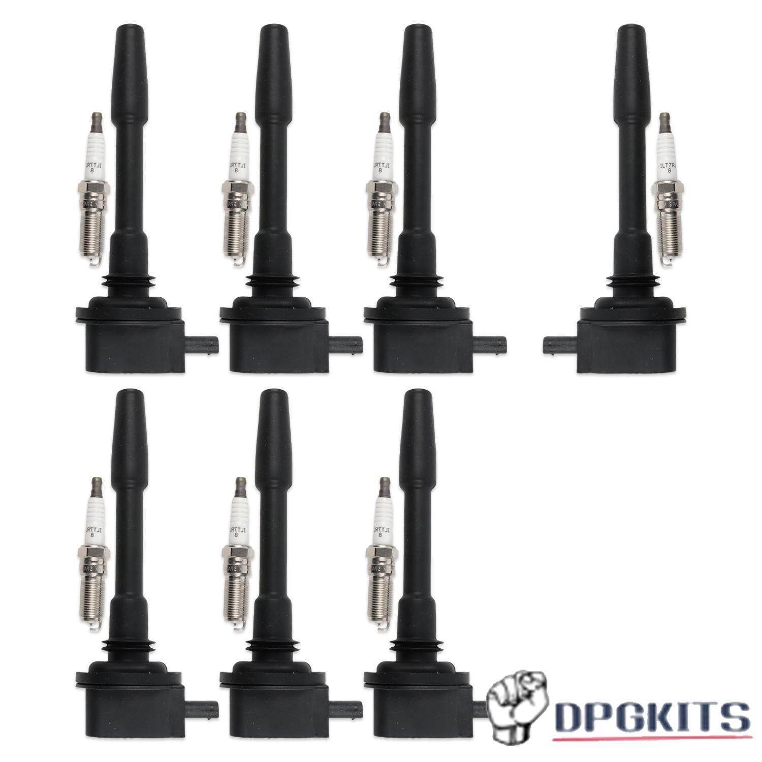 7Pcs Ignition Coil + Iridium Spark Plug for Ford F-150 2018-2020 V8 5.0L DG565