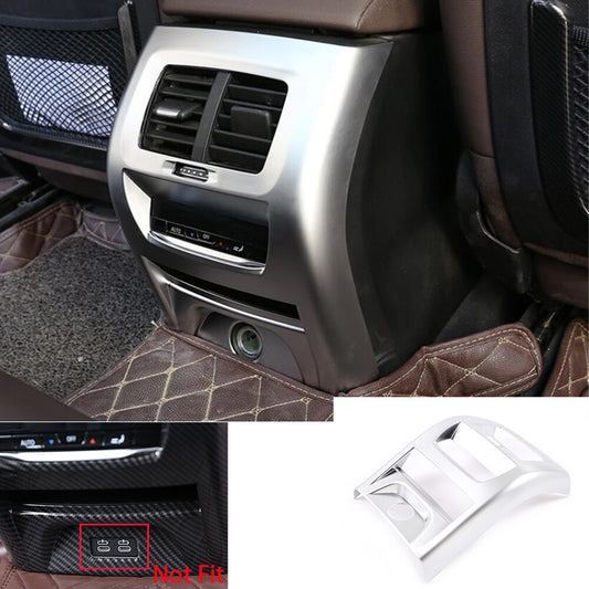 Silver ABS Inner Rear Air Vent Outlet Panel Trim for BMW X3 G01 X4 G02 2018-2019