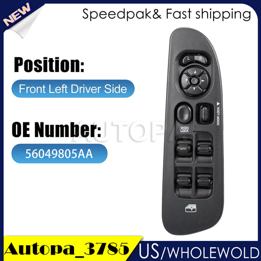 for 02-10 for Dodge for Ram 1500 2500 3500 Door Window Switch Panel Control Driver Side?