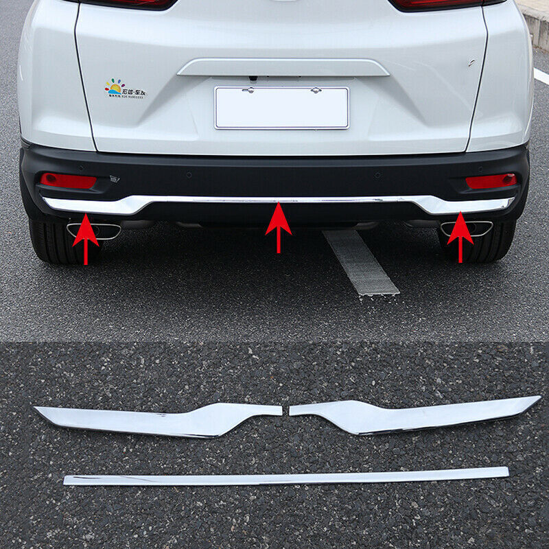 3P for Honda CR-V CRV 2020-2022 Chrome Rear Bumper Guard Strip Cover Trim ABS