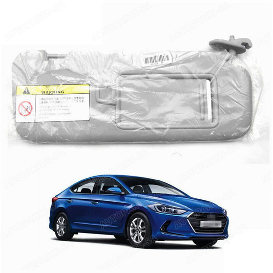 The right passenger-side grey sun visor and vanity mirror are available on the for Hyundai for Elantra AD 16-19
