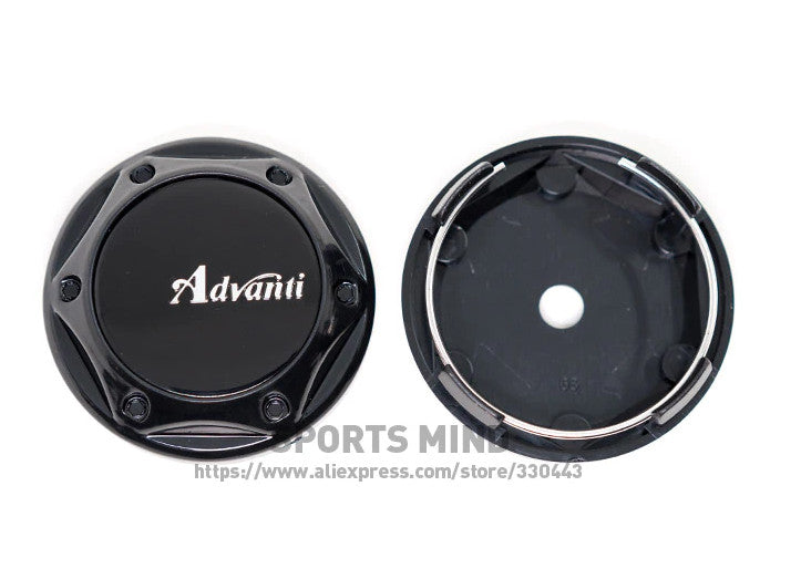 4x68mm Advanti Black Badge Wheel Center Cover Hub Cover Rim Cap