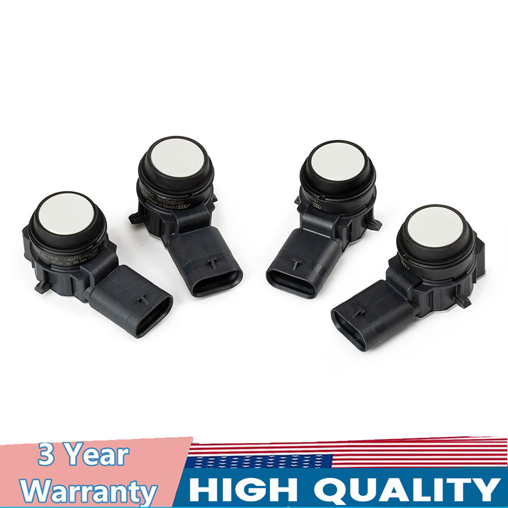 4-Piece Bumper PDC Parking Sensor Set 66209261587 for BMW F20 F22 F30 F31 F32, White